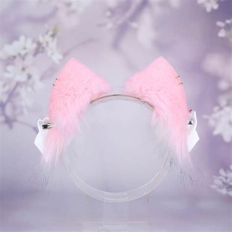 Pink Cat Ears and Tail Set – neko.to.mori