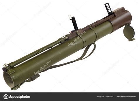 Tank Rocket Propelled Grenade Launcher Bazooka Isolated White Stock Photo by ©zim90 188055494