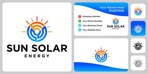 Letter SSE monogram solar power industry logo design with business card ...