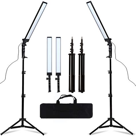 GSKAIWEN 180 LED Light Photography Studio LED Lighting Kit Adjustable Light with Light Stand ...