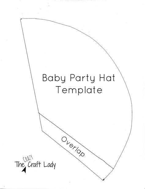 Baby Party Hats and FREE Printable Template - The Crazy Craft Lady