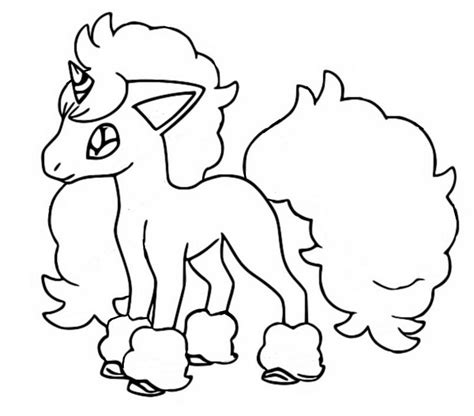 Coloring page Pokémon Sword and Shield Galarian Forms : Galarian Ponyta 4