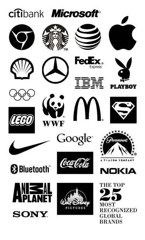 Black and White Brand Logo