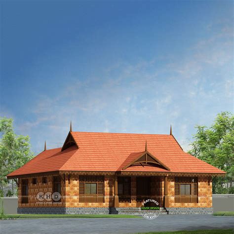 Traditional Kerala home with nadumuttam Front Elevation Designs, House ...