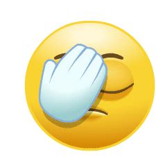 Oh No Emoji Sticker - Oh No Emoji Facepalm - Discover & Share GIFs