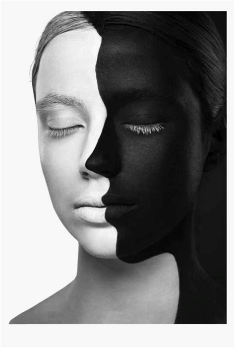 #woman #face #paint #optical #illusion - Photography Two Faces, HD Png Download - kindpng