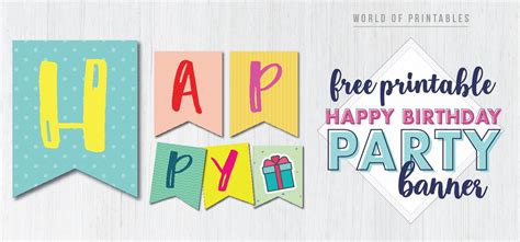 Diy Birthday Banner Template