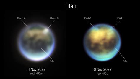 James Webb Space Telescope view of Saturn's weirdest moon Titan thrills scientists | Space ...