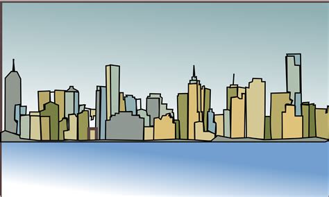 Clipart - Melbourne-skyline