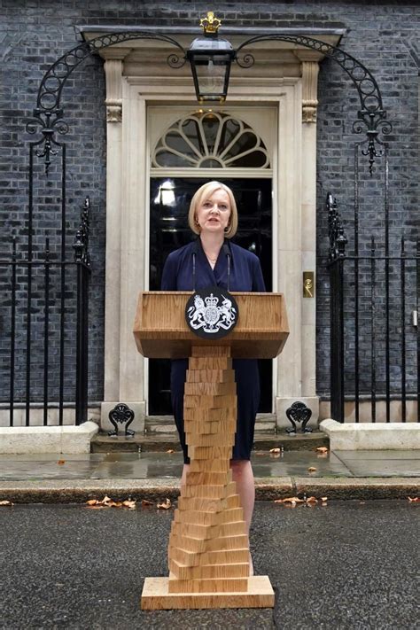 Liz Truss makes first speech as leader beneath stormy skies at Downing ...