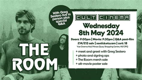 Cult Cinema: The Room with Greg Sestero live in person | Vue Cinema | Hull, Vue Cinema Hull ...