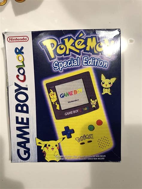 Gameboy Color Pokemon Special Pikachu Edition Nintendo System Game Console CLEAN ...