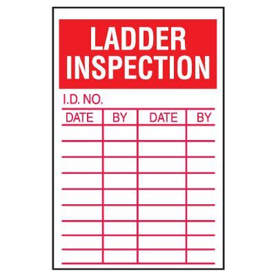 Ladder Safety Inspection Labels | Seton