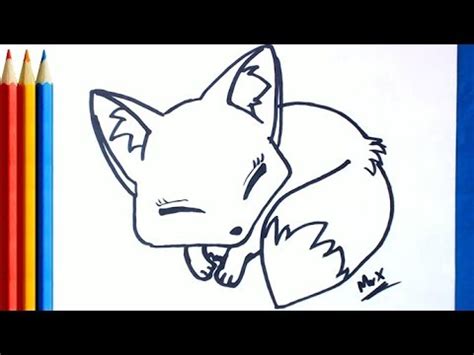 Easy Cute Baby Fox Drawing - Drawing Art Ideas