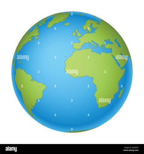 World Globe Map Continents