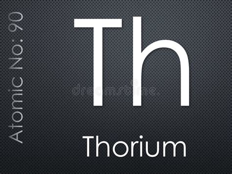 Thorium Chemical Element Symbol on Dark Background Stock Illustration - Illustration of thorium ...