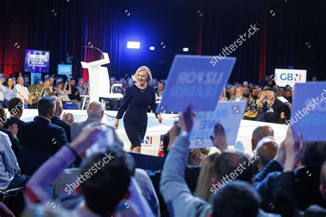 Liz Truss Delivers Her Speech Liz Editorial Stock Photo - Stock Image ...