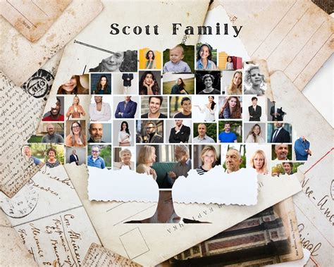 Family Tree Collage Family Tree Builder With Photos Template - Etsy