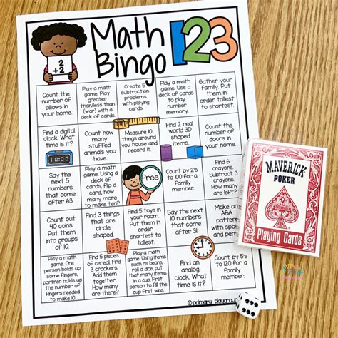 Free Printable Math Bingo - Primary Playground