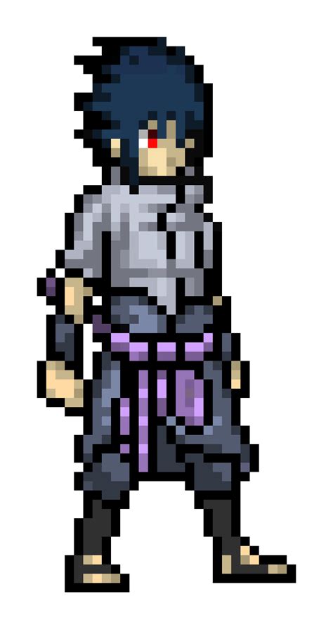 Sasuke Uchiha | Pixel Art Maker