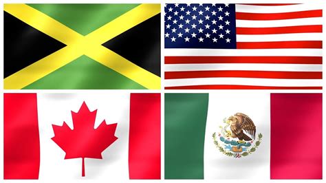 FLAGS OF NORTH AMERICA – National Flags of North American Countries for ...