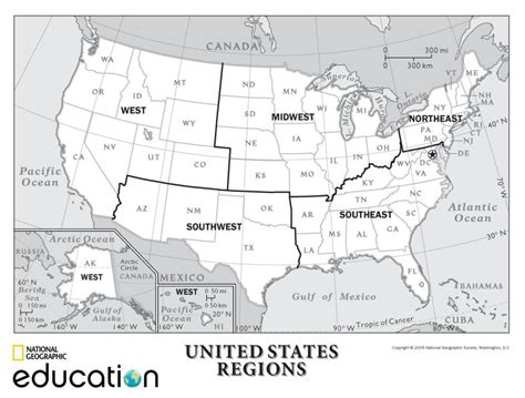 Blank Map Of United States Regions - Crissy Christine