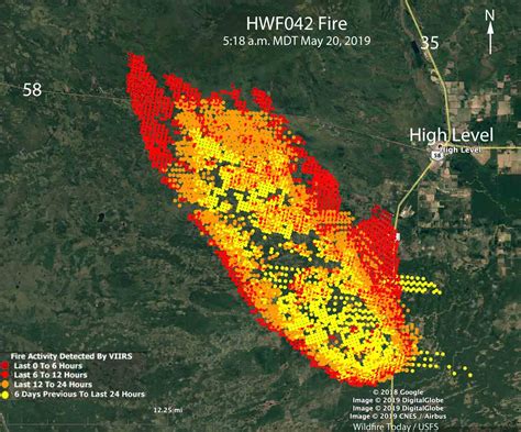 Alberta Forestry Fire Map - Detailed Map