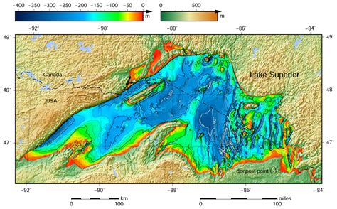 Lake Superior Water Depth Map - Share Map