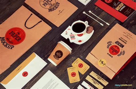 13 Branding & Packaging Coffee Mockups | ZippyPixels