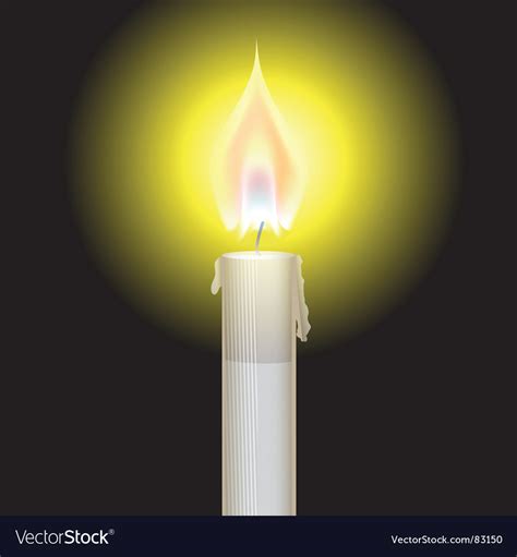 Candle flame Royalty Free Vector Image - VectorStock