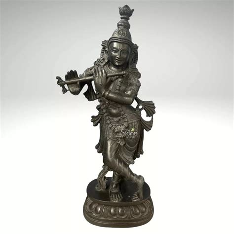 Black krishna Statue 2ft: Buy Best Stone Idol - The Stone Studio