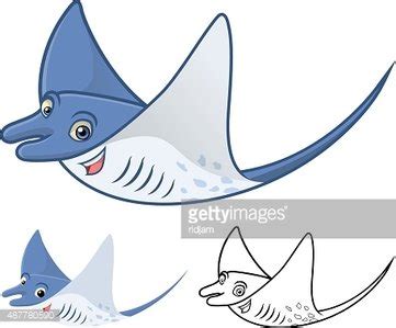 High Quality Manta Ray Cartoon Character Stock Vector | Royalty-Free | FreeImages