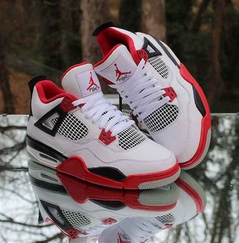 Air Jordan 4 Retro Fire Red Shoes Jordans Sneakers DC7770-160 | Red ...