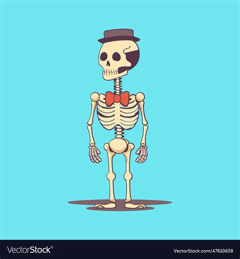 Happy halloween skeleton Royalty Free Vector Image