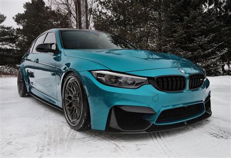 BMW M3 With Subtle Mods Shines In Atlantis Blue Paintjob | Carscoops ...