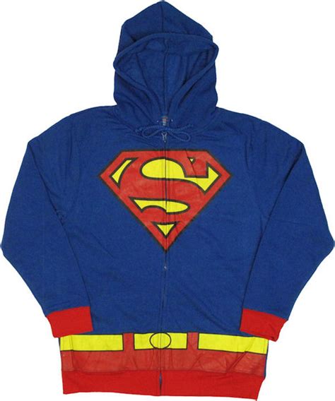 Superman Costume Hoodie | Superman Zip Hoodie