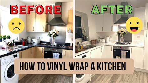 TUTORIAL: How To WRAP A KITCHEN WORKTOP With Cover Styl'