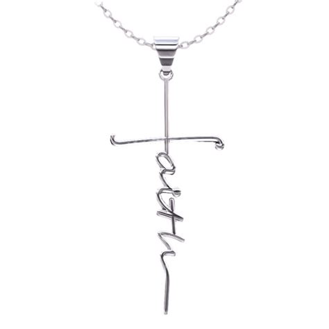 Faith Cross Necklace – The Positive Christian