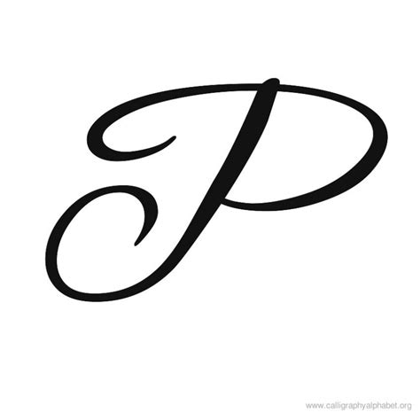 P In Calligraphy for Sale | Lettering alphabet, Printable alphabet letters, Calligraphy letters ...