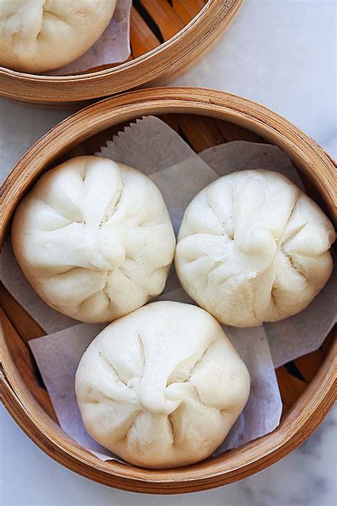 Steamed Chicken Buns (鸡仔包) - Rasa Malaysia