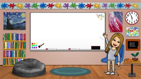 Bitmoji Classroom Template Art - Etsy | Art classroom, Circus theme classroom, Classroom background