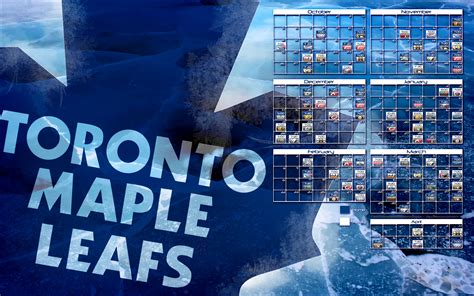 2014-2015 Toronto Maple Leafs schedule wallpaper by bbboz on DeviantArt