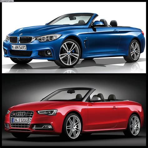 BMW 4 Series Convertible M Sport Package vs 2013 Audi S5 Convertible - Photo Comparison