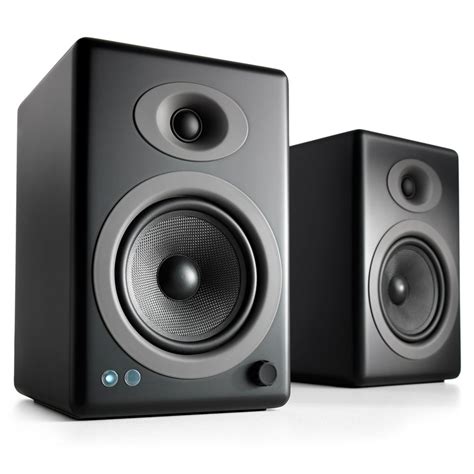 Audioengine A5+ Wireless Powered Bookshelf Speakers - Pair (Black) - Walmart.com - Walmart.com