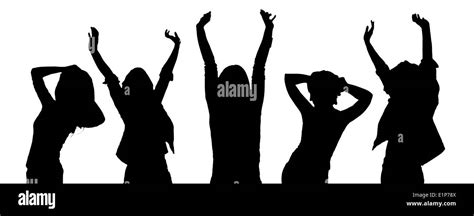 silhouettes of party people dancing Stock Photo: 69944810 - Alamy