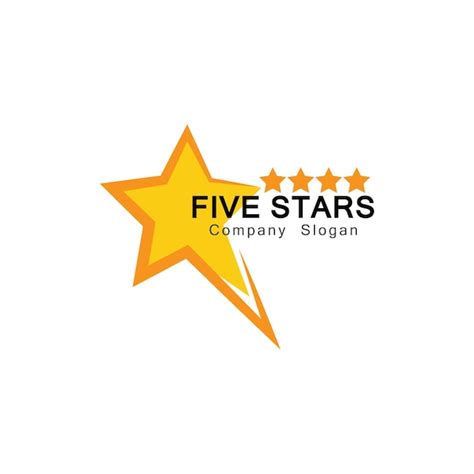 Premium Vector | Five stars logo symbol design illustration