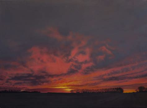 Red Sky | Painting by Paula Arciniega