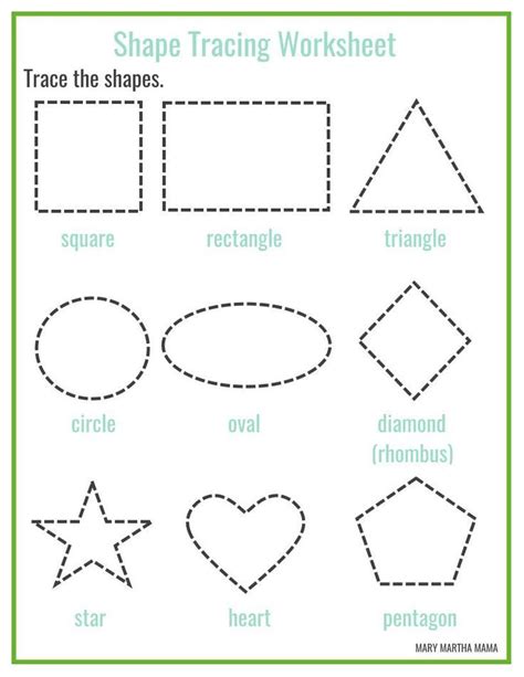 Teach child how to read: Shape Worksheets Printables For 3 Year Olds