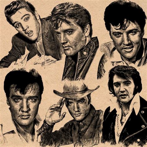 Elvis Collage (Found on the Elvis page Guitar MAN on facebook.) | Elvis ...