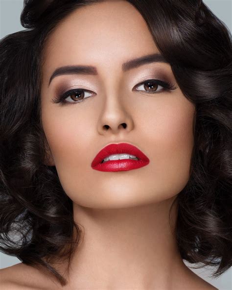 Bold lip | Red lip makeup, Perfect red lips, Red lip eye makeup